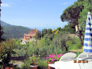 Aussicht von der Terrasse auf Bellavista und Meer