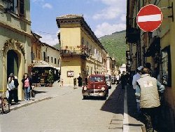 Typische Straße in Norcia